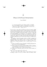 Chance in the Everett Interpretation