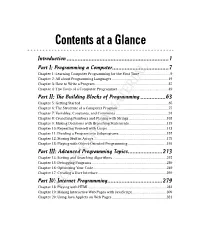 Contents at a Glance