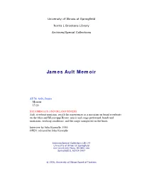 James Ault Memoir