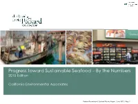 Progress Toward Sustainable Seafood – by the Numbers 2015 Edition