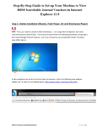 Step-By-Step Guide to Set-Up BDM Searchable Journal Voucher