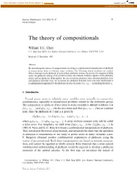 The Theory of Compositionals