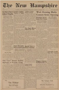 The Wildcat Line and Misfiring There Is an Appendix Containing the Vienna Philharmonic, and Since Then, Will Be of “Comedy Through the Ages.” Paper