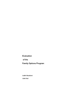 Evaluation of the Family Options Program