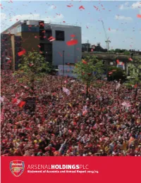 Arsenalholdingsplc Statement of Accounts and Annual Report 2013/14
