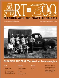 DECODING the PAST: the Work of Archaeologists
