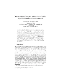 Effective Inline-Threaded Interpretation of Java Bytecode