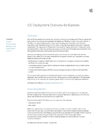 Ios Deployment Overview for Business