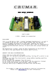 MIDI ROTARY INTERFACE (Fw 1.3)