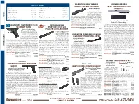 Office/Tech: 641-623-5401 Pistol Frames/Slides Barrels - Ab