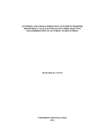Table of Contents
