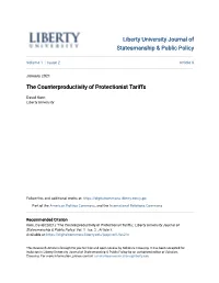 The Counterproductivity of Protectionist Tariffs