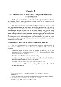 The Size and Scale of Australia's Indigenous Visual Arts and Craft Sector
