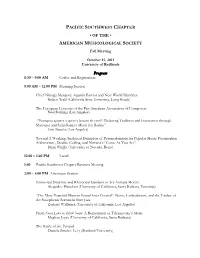 Fall 11 Program