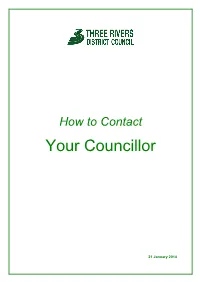 How to Contact Your Councillors