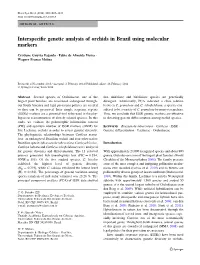 Interspecific Genetic Analysis of Orchids in Brazil Using