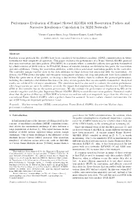 Performance Evaluation of Framed Slotted ALOHA with Reservation Packets and Succesive Interference Cancelation for M2M Networks $