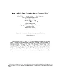 A Link-Time Optimizer for the Compaq Alpha