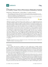 A Portable Fuzzy Driver Drowsiness Estimation System