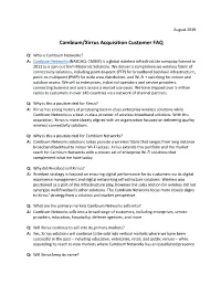 Cambium/Xirrus Acquisition Customer FAQ