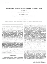 Detection and Behavior of Pan Wakes in Saturn's a Ring