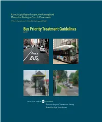 Draft Bus Priority Treatment Guidelines