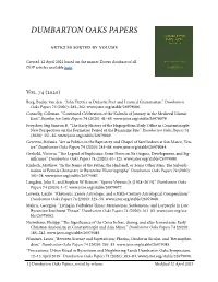 Dumbarton Oaks Papers