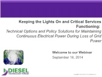 Importance of Emergency Standby Power