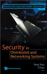 Security Distributed and Networking Systems (507 Pages)