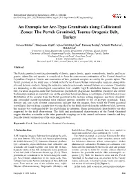 The Pertek Granitoid, Taurus Orogenic Belt, Turkey