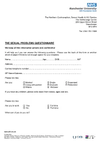 The Sexual Problems Questionnaire