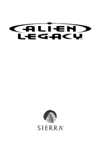 Alien Legacy On-Line Documentation