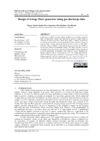 Design of 4-Stage Marx Generator Using Gas Discharge Tube