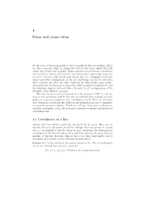 4 Lines and Cross Ratios