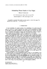 Embedding Planar Graphs in Four Pages
