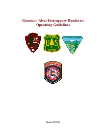 Gunnison River Interagency Handcrew Operating Guidelines