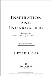 Inspiration and Incarnation