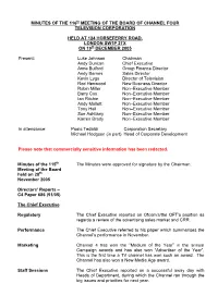 MINUTES of the 116Th MEETING of the BOARD of CHANNEL FOUR TELEVISION CORPORATION