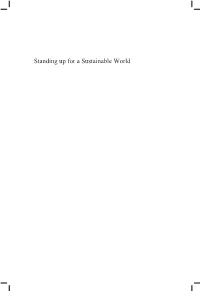 Standing up for a Sustainable World for Those Who Stood up and Particularly for Georgina Mace