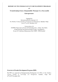 Transforming from a Responsible Manager to a Successful Entrepreneur