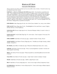 Miracle on 34Th Street Character Breakdown