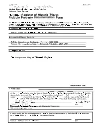 Multiple Property Documentation Form