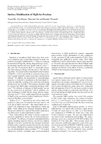 Surface Modification of Mgni by Perylene