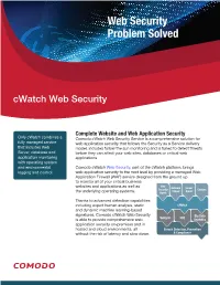 Web Security Problem Solved