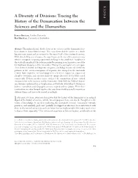 A Diversity of Divisions: Tracing the History of the Demarcation Between