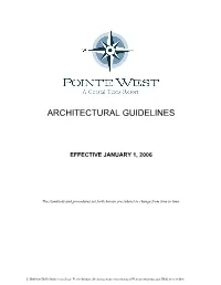 Architectural Guidelines