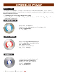 Diamond Blade Overview