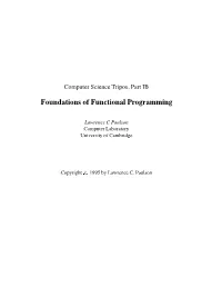 Foundations of Functional Programming
