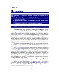 Lesson 9. Chronology, Daniel Flaut.Pdf