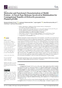 Molecular and Functional Characterization of Mobk Protein